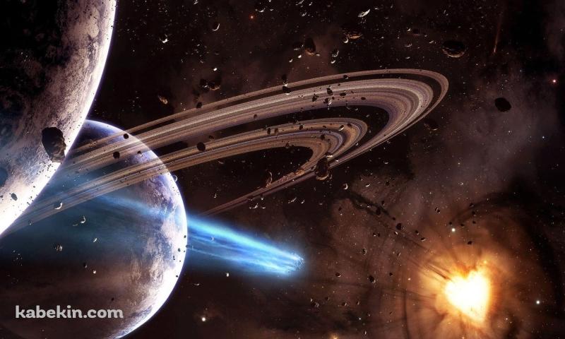 宇宙の中心 / ハート型の壁紙(800px x 480px) 高画質 PC・デスクトップ用