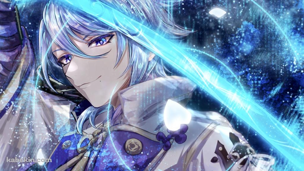 神里 綾人(かみさと あやと) / 原神の壁紙(1024px x 576px) 高画質 PC・デスクトップ用