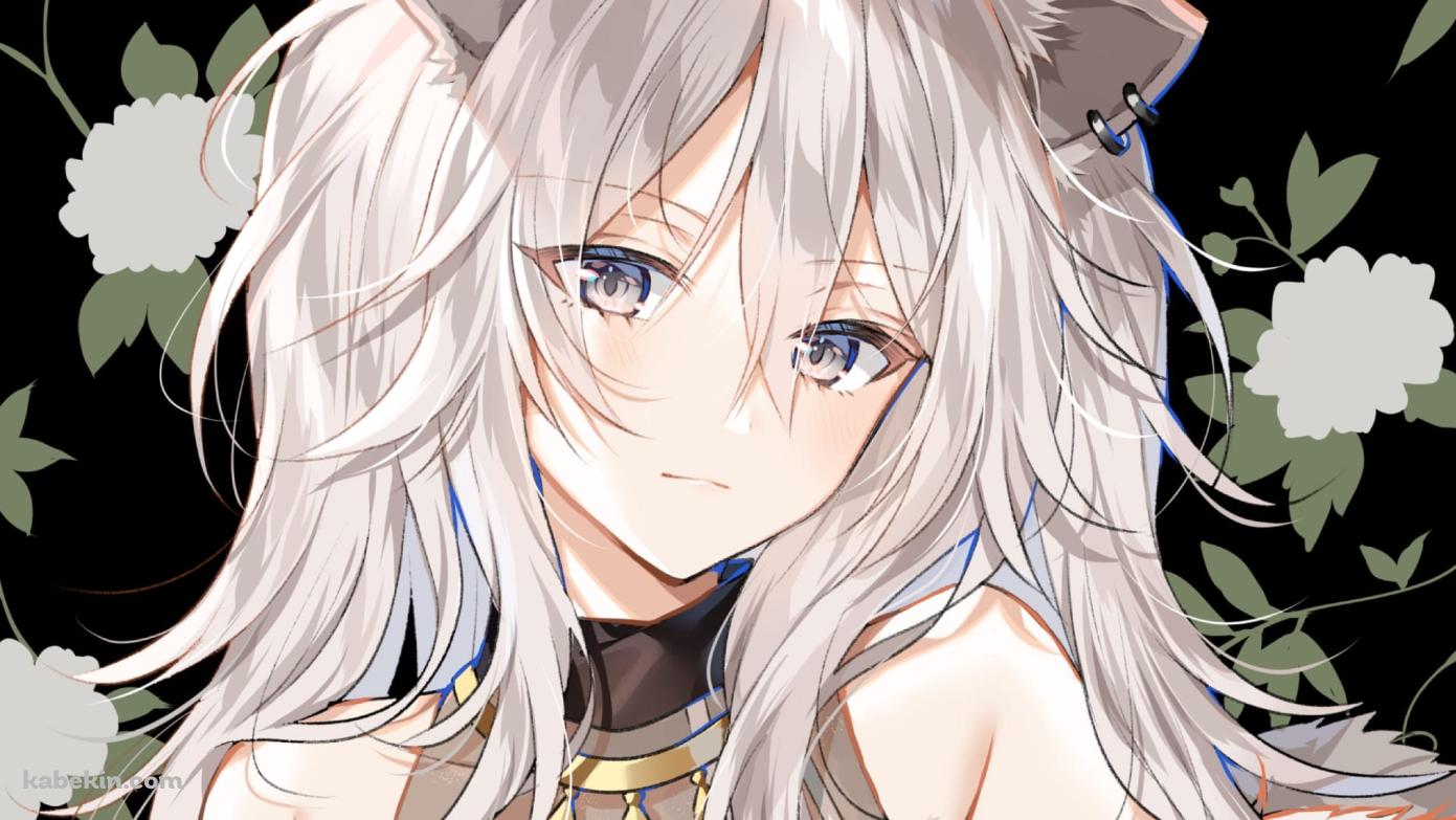 獅白ぼたん(ししろ ぼたん) / ファンアート / かわいい / バーチャルYouTuber / ホロライブの壁紙(1391px x 783px) 高画質 PC・デスクトップ用