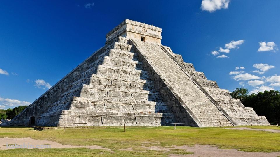 チチェン・イッツァの古代遺跡 / ククルカンの神殿 / カスティーヨ / メキシコ / ユカタン半島 / マヤ文明 / トルテカ文明 / 遺跡の壁紙(960px x 540px) 高画質 PC・デスクトップ用