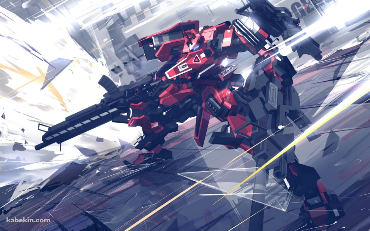 アーマード・コア かっこいい赤いロボットの壁紙(1280px x 800px) 高画質 PC・デスクトップ用
