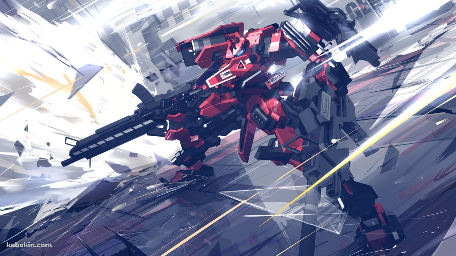 アーマード・コア かっこいい赤いロボットの壁紙(1536px x 864px) 高画質 PC・デスクトップ用