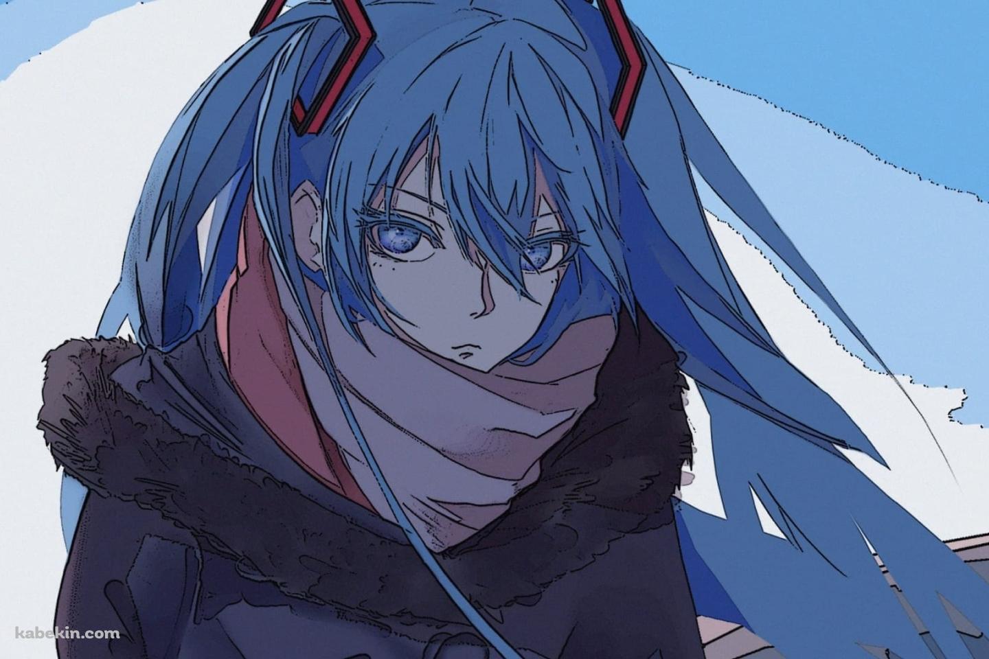 初音ミク / ラフスケッチの壁紙(1440px x 960px) 高画質 PC・デスクトップ用