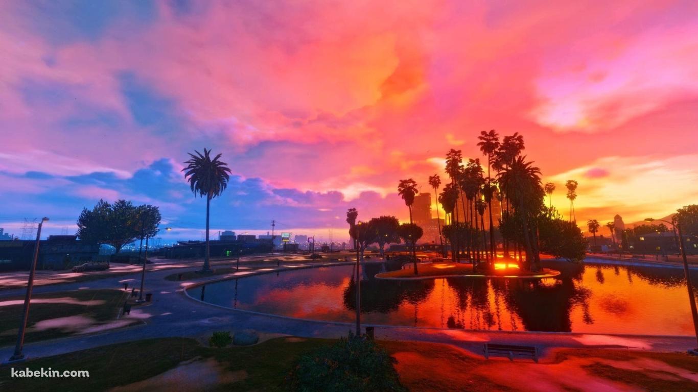 GTA 綺麗な街並みの壁紙(1366px x 768px) 高画質 PC・デスクトップ用