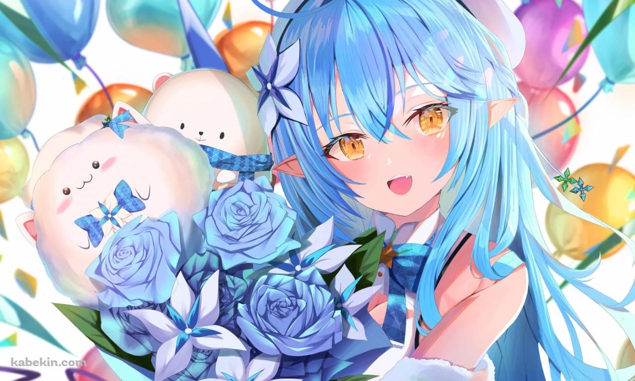 雪花ラミィ / かわいいの壁紙(1280px x 768px) 高画質 PC・デスクトップ用