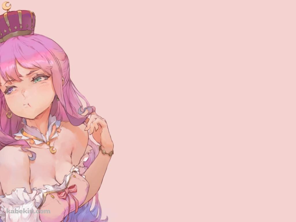 ふくれっ面した姫森ルーナ / かわいい / バーチャルYouTuber / ホロライブの壁紙(1024px x 768px) 高画質 PC・デスクトップ用