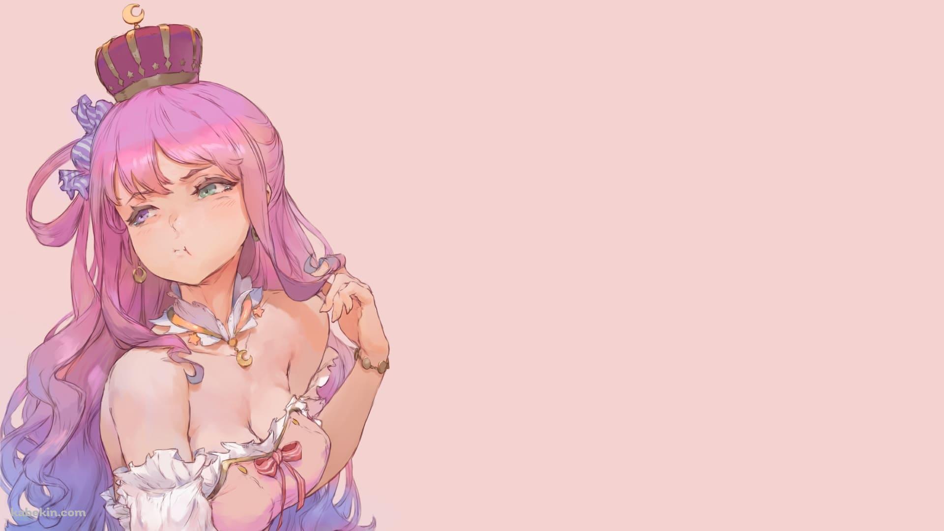 ふくれっ面した姫森ルーナ / かわいい / バーチャルYouTuber / ホロライブの壁紙(1920px x 1080px) 高画質 PC・デスクトップ用