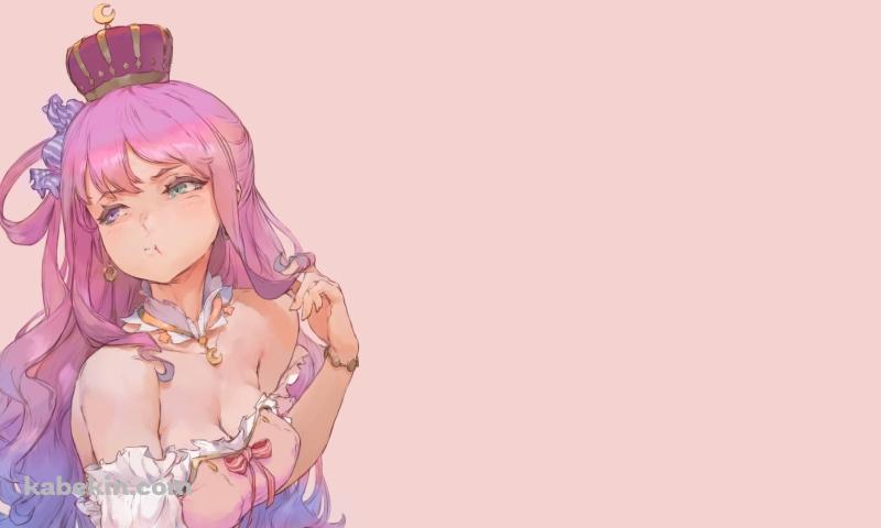 ふくれっ面した姫森ルーナ / かわいい / バーチャルYouTuber / ホロライブの壁紙(800px x 480px) 高画質 PC・デスクトップ用