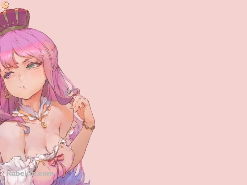 ふくれっ面した姫森ルーナ / かわいい / バーチャルYouTuber / ホロライブの壁紙(800px x 600px) 高画質 PC・デスクトップ用