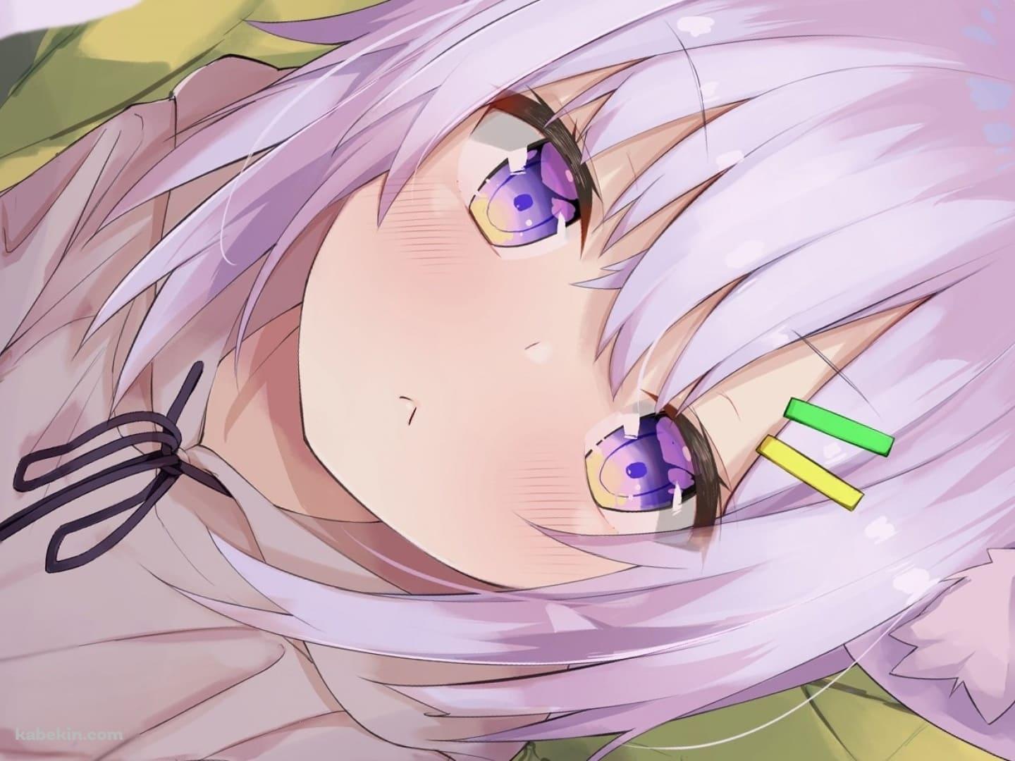困り顔の猫又おかゆ / Vtuber / バーチャルYouTuber / ホロライブの壁紙(1440px x 1080px) 高画質 PC・デスクトップ用