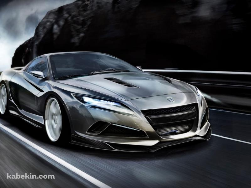 ホンダ / かっこいいシルバーの車の壁紙(800px x 600px) 高画質 PC・デスクトップ用