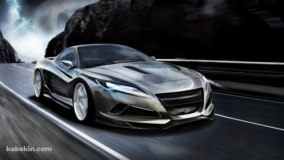 ホンダ / かっこいいシルバーの車の壁紙(960px x 540px) 高画質 PC・デスクトップ用