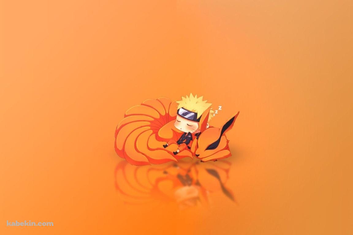 居眠りするナルト / 九尾 / NARUTO / かわいいの壁紙(1152px x 768px) 高画質 PC・デスクトップ用