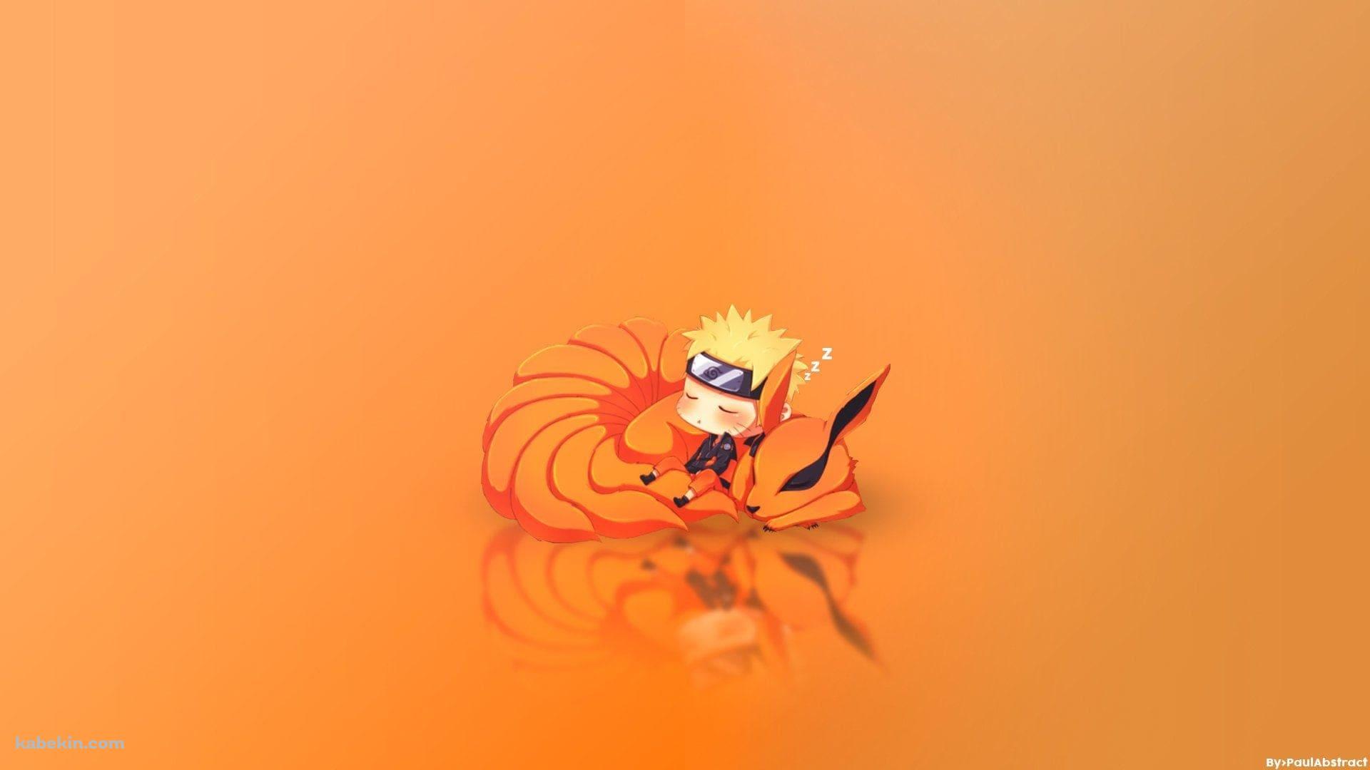 居眠りするナルト / 九尾 / NARUTO / かわいいの壁紙(1920px x 1080px) 高画質 PC・デスクトップ用