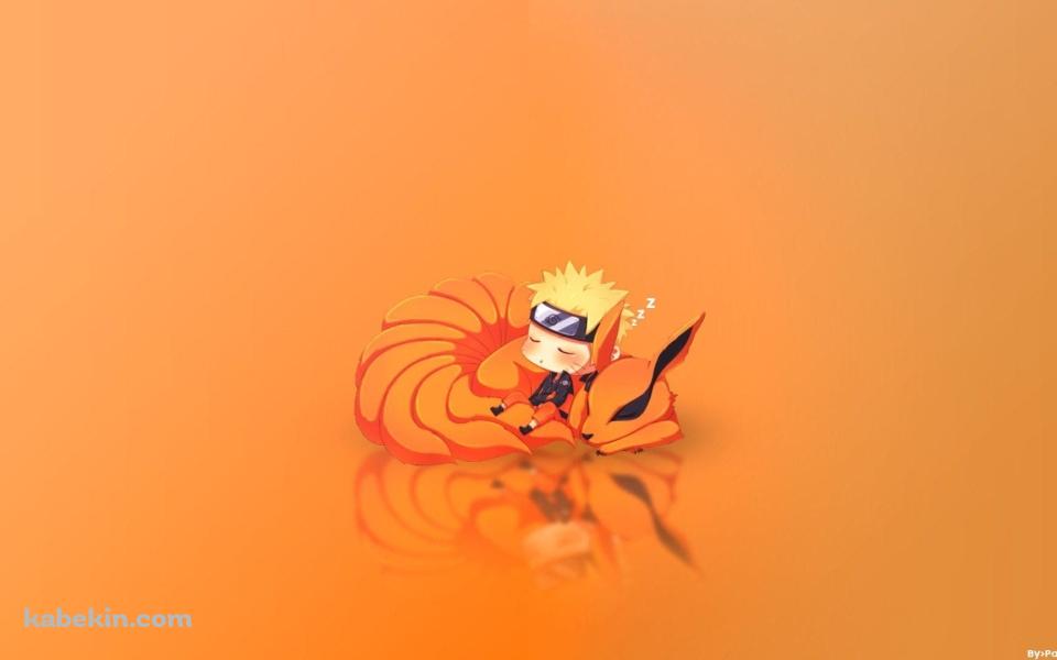 居眠りするナルト / 九尾 / NARUTO / かわいいの壁紙(960px x 600px) 高画質 PC・デスクトップ用