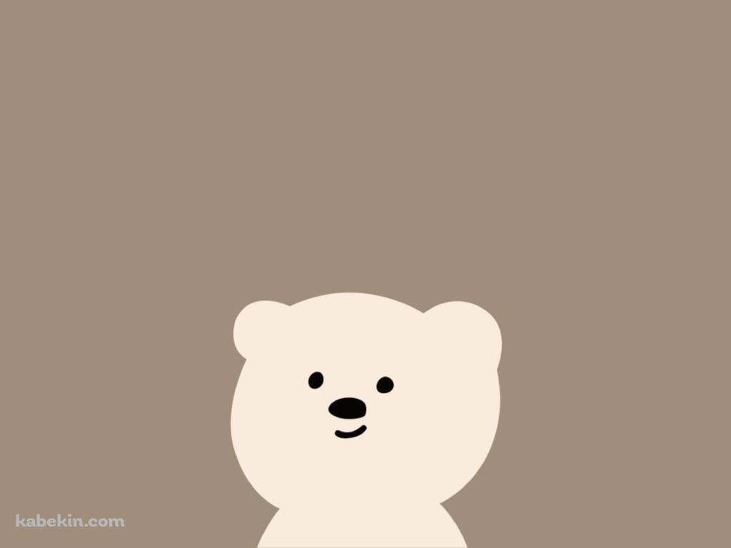 かわいいクマのイラストの壁紙(1024px x 768px) 高画質 PC・デスクトップ用
