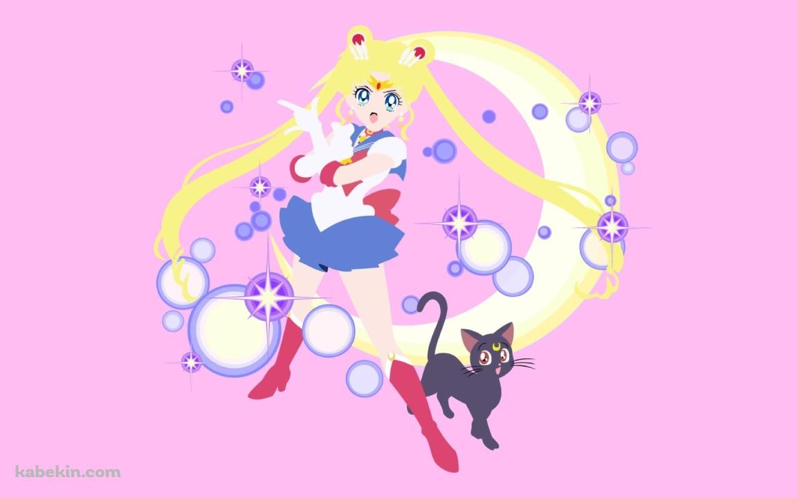 セーラームーン / 月野うさぎ / ルナ / ベクターの壁紙(1152px x 720px) 高画質 PC・デスクトップ用