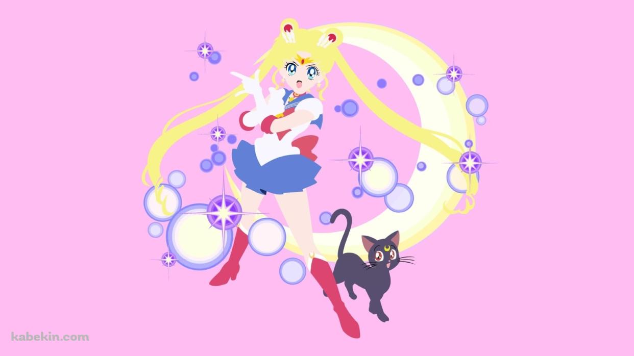 セーラームーン / 月野うさぎ / ルナ / ベクターの壁紙(1242px x 698px) 高画質 PC・デスクトップ用