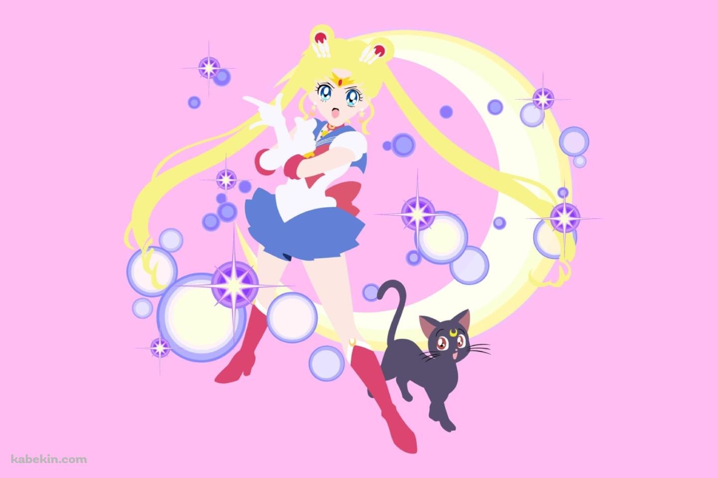 セーラームーン / 月野うさぎ / ルナ / ベクターの壁紙(1440px x 960px) 高画質 PC・デスクトップ用