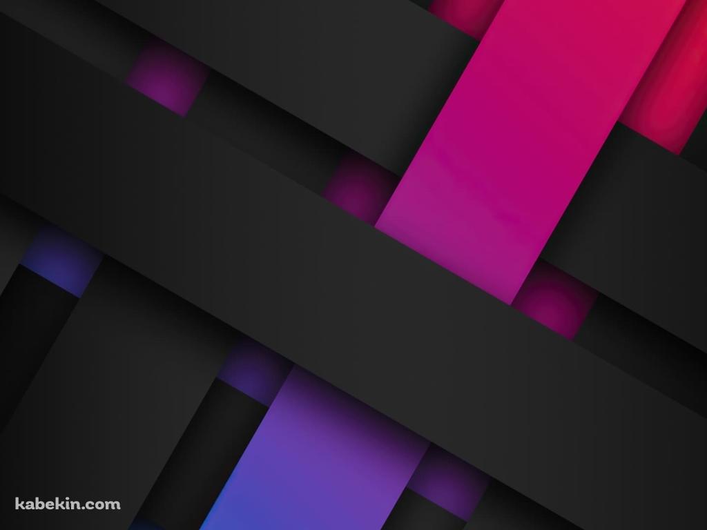 かっこいい黒・ピンク・紫・青の格子状の壁紙(1024px x 768px) 高画質 PC・デスクトップ用