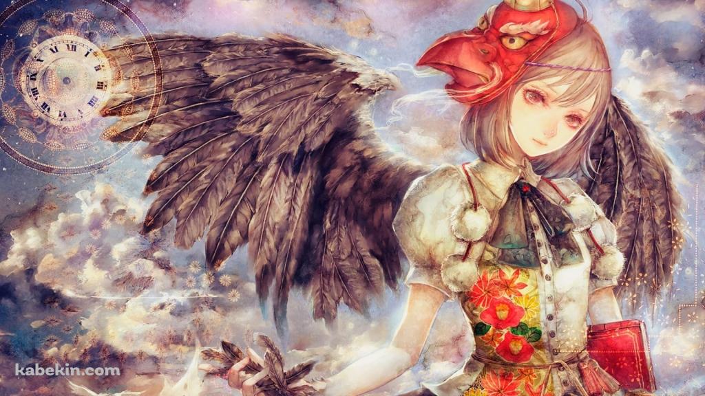 射命丸 文(しゃめいまるあや) / 鴉天狗 / 新聞記者（ブン屋） / 東方Projectの壁紙(1024px x 576px) 高画質 PC・デスクトップ用