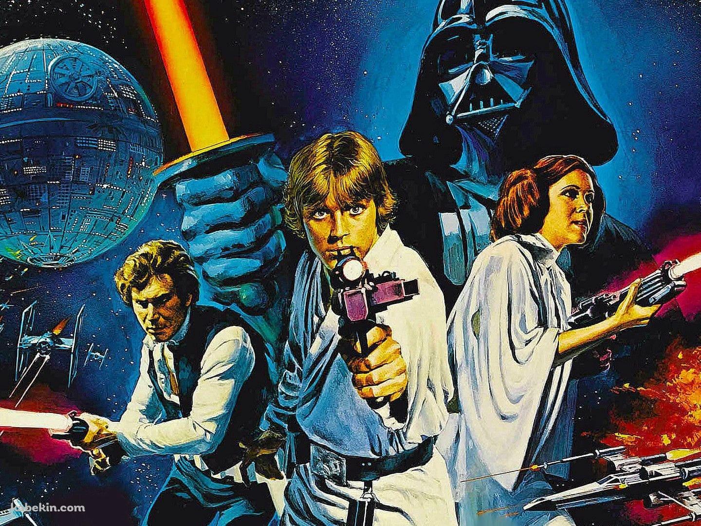 スター・ウォーズ エピソード4/新たなる希望 / ルーク・スカイウォーカー / ハン・ソロ / レイア・オーガナ / ダース・ベイダーの壁紙(1440px x 1080px) 高画質 PC・デスクトップ用