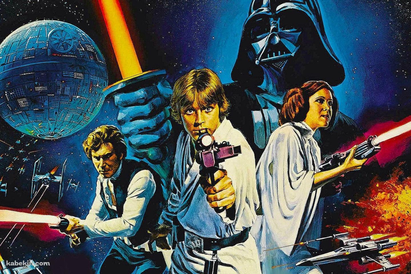 スター・ウォーズ エピソード4/新たなる希望 / ルーク・スカイウォーカー / ハン・ソロ / レイア・オーガナ / ダース・ベイダーの壁紙(1440px x 960px) 高画質 PC・デスクトップ用