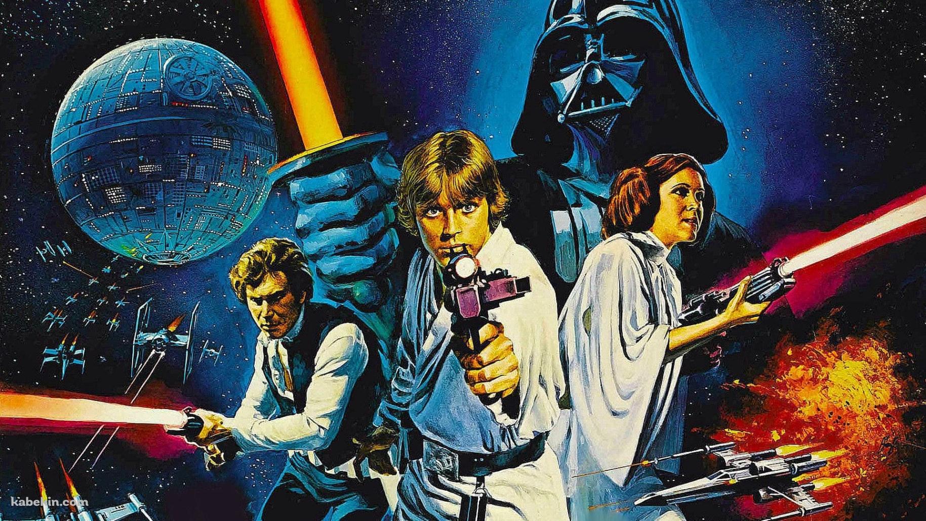 スター・ウォーズ エピソード4/新たなる希望 / ルーク・スカイウォーカー / ハン・ソロ / レイア・オーガナ / ダース・ベイダーの壁紙(1829px x 1029px) 高画質 PC・デスクトップ用