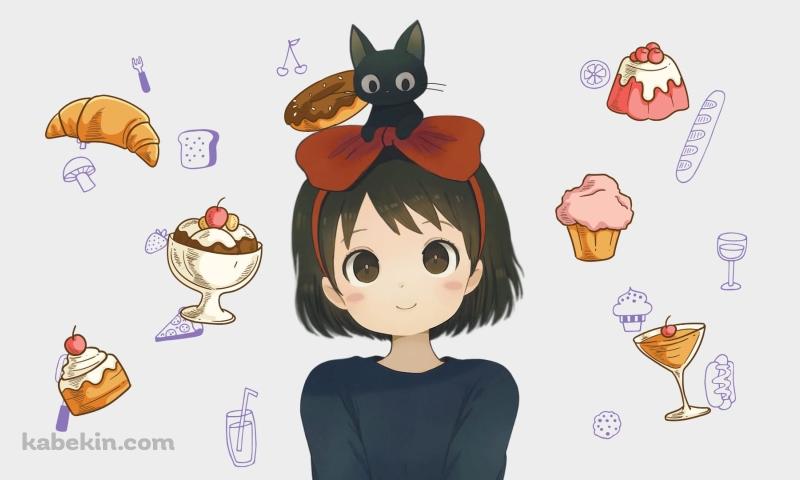 かわいいキキ / 魔女の宅急便 / スイーツ / ジブリの壁紙(800px x 480px) 高画質 PC・デスクトップ用