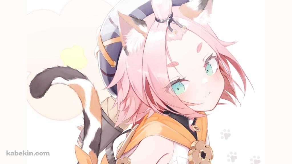 かわいいディオナ / 原神インパクト / ファンアートの壁紙(1024px x 576px) 高画質 PC・デスクトップ用