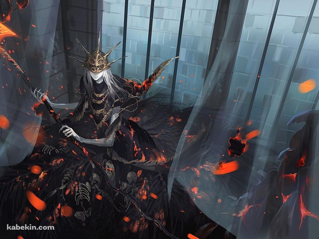 陰の太陽グウィンドリン / ダークソウルの壁紙(1024px x 768px) 高画質 PC・デスクトップ用