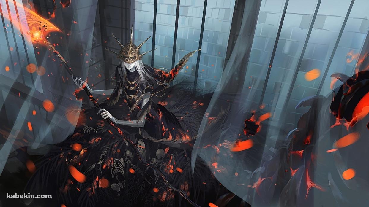 陰の太陽グウィンドリン / ダークソウルの壁紙(1242px x 698px) 高画質 PC・デスクトップ用