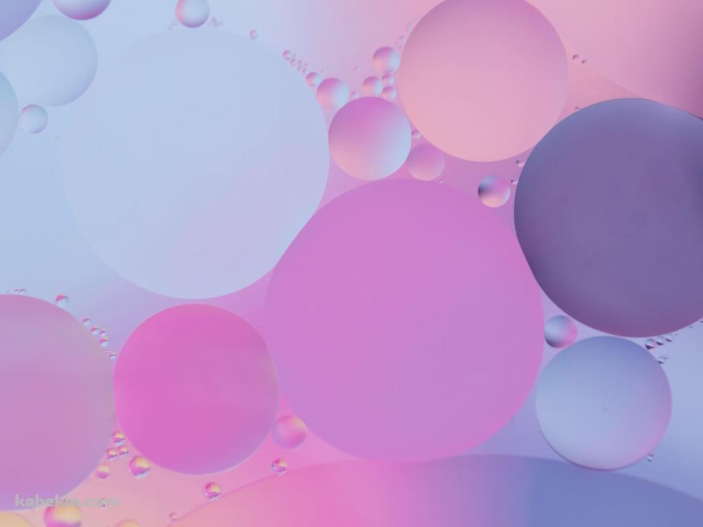 パステルカラーのシャボン玉の壁紙(1024px x 768px) 高画質 PC・デスクトップ用
