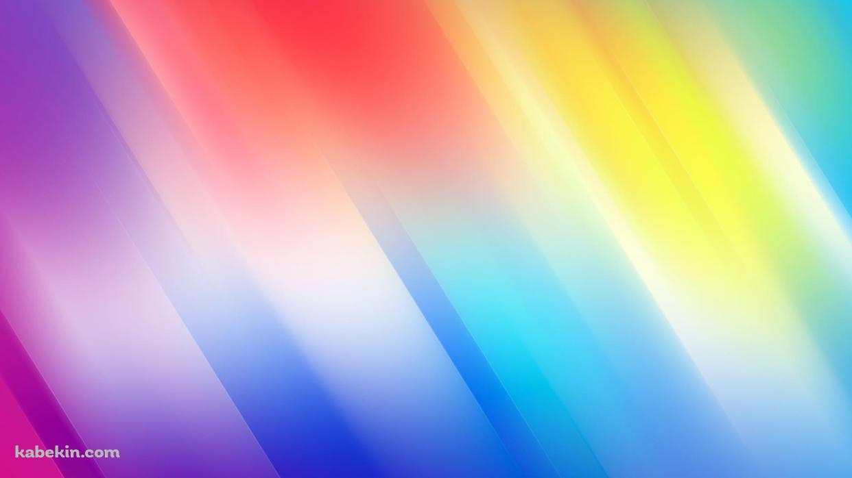 綺麗な光沢のある虹色のグラデーションの壁紙(1242px x 698px) 高画質 PC・デスクトップ用