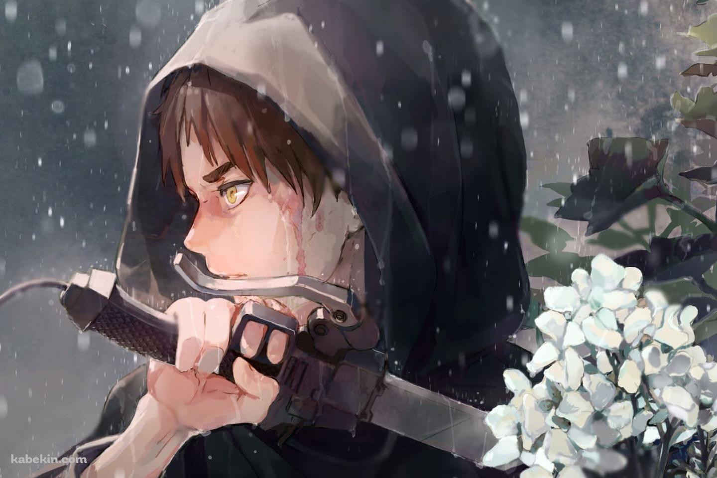 剣を構えるエレン・イェーガー / 進撃の巨人の壁紙(1440px x 960px) 高画質 PC・デスクトップ用