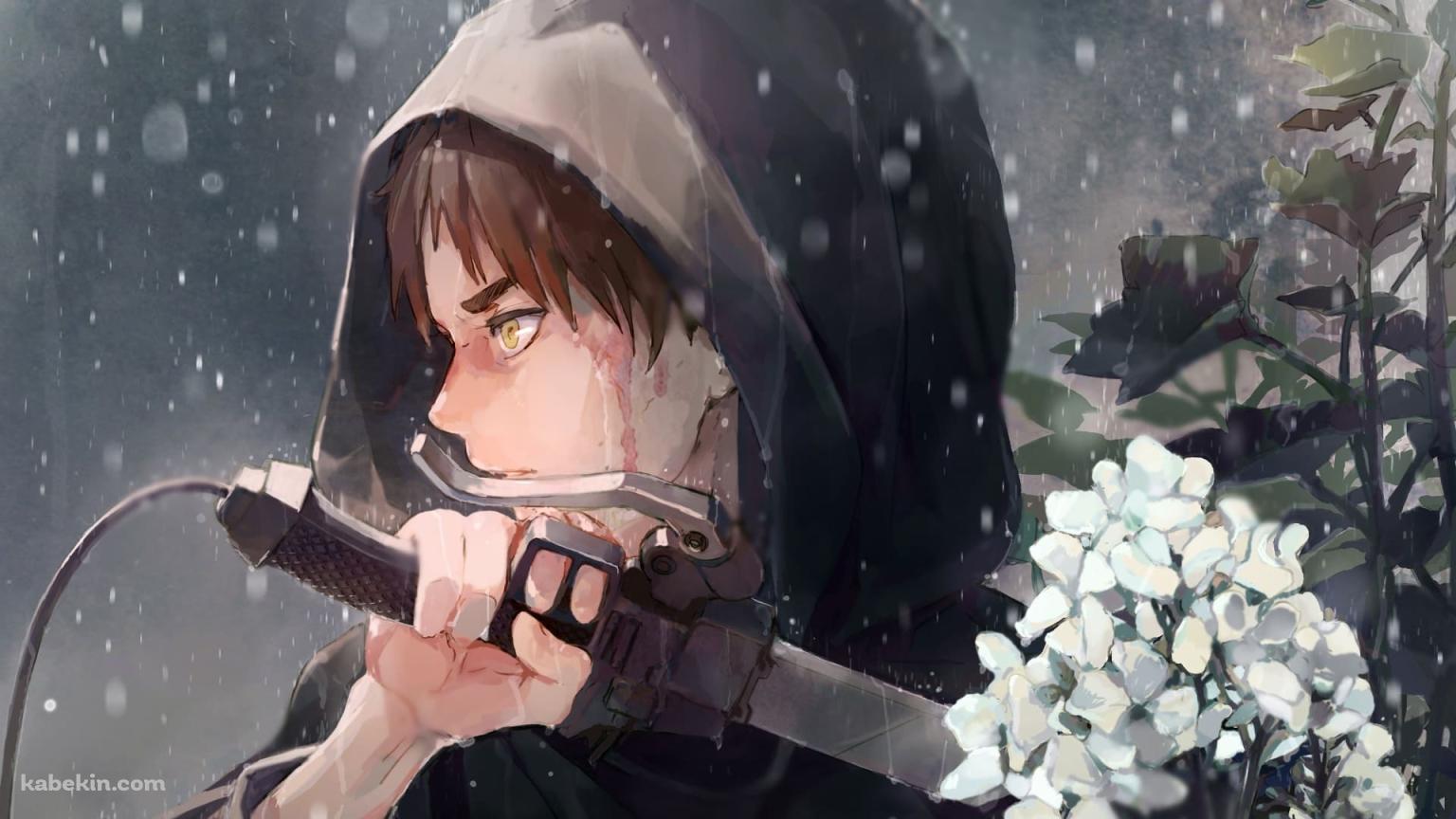 剣を構えるエレン・イェーガー / 進撃の巨人の壁紙(1536px x 864px) 高画質 PC・デスクトップ用