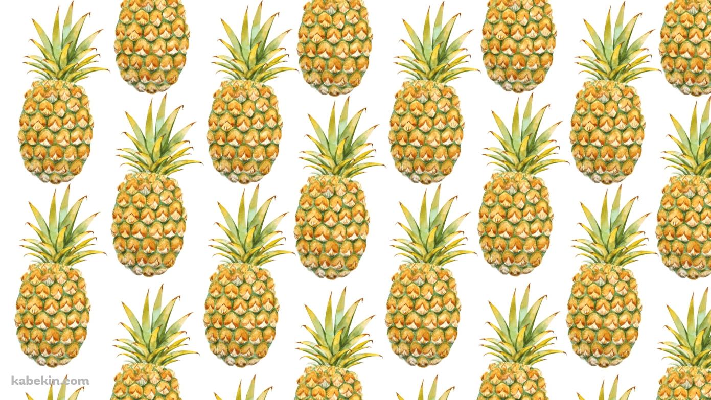 パイナップル パターンの壁紙(1391px x 783px) 高画質 PC・デスクトップ用