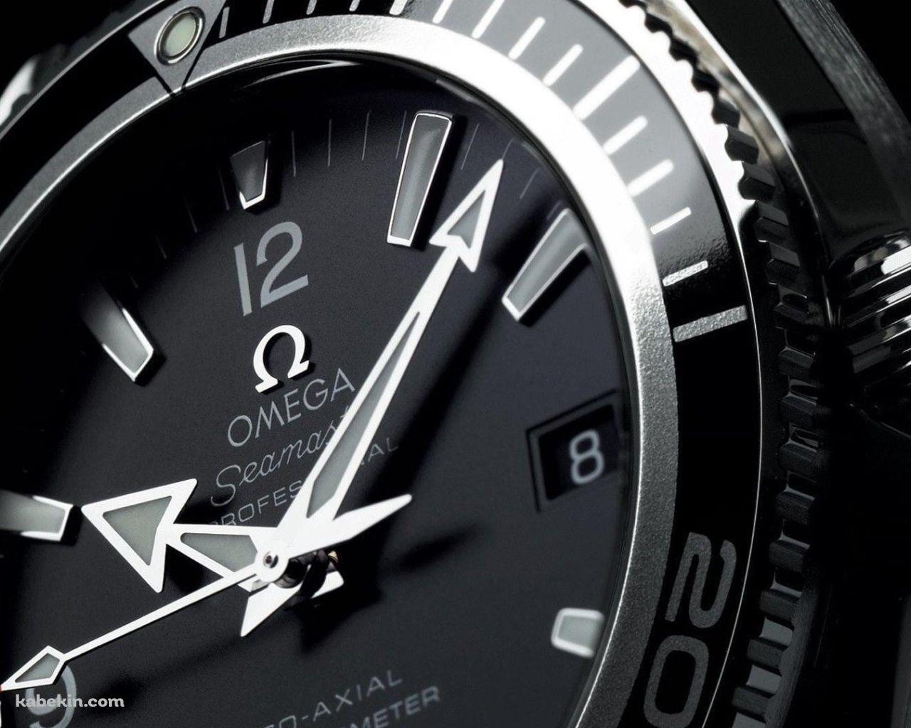 OMEGA オメガ 黒い時計の壁紙(1280px x 1024px) 高画質 PC・デスクトップ用