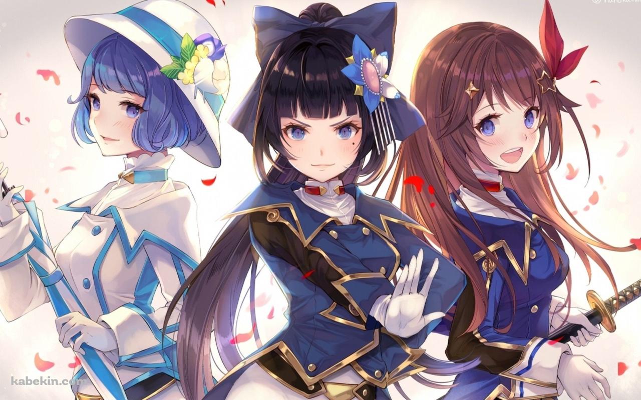 かわいい富士 葵 / 燦鳥ノム / ときのそら / ファンアート / バーチャルYouTuber / ホロライブの壁紙(1280px x 800px) 高画質 PC・デスクトップ用