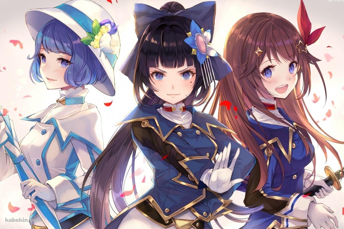 かわいい富士 葵 / 燦鳥ノム / ときのそら / ファンアート / バーチャルYouTuber / ホロライブの壁紙(1440px x 960px) 高画質 PC・デスクトップ用