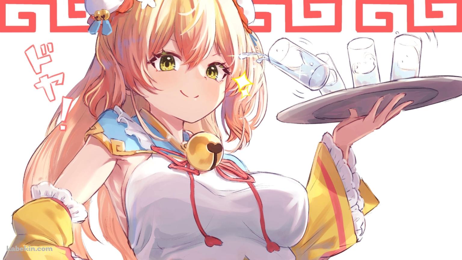 桃鈴ねね / ファンアート / バーチャルYouTuber / ホロライブの壁紙(1536px x 864px) 高画質 PC・デスクトップ用