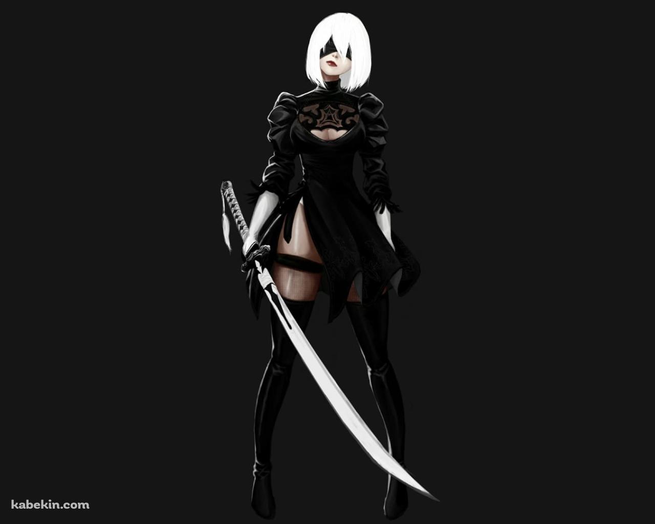 2B / ニーア・オートマタ / ファンアートの壁紙(1280px x 1024px) 高画質 PC・デスクトップ用