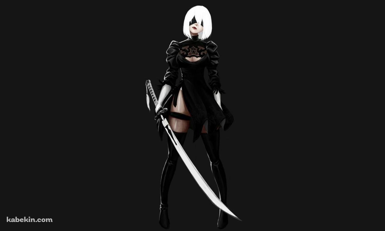 2B / ニーア・オートマタ / ファンアートの壁紙(1280px x 768px) 高画質 PC・デスクトップ用