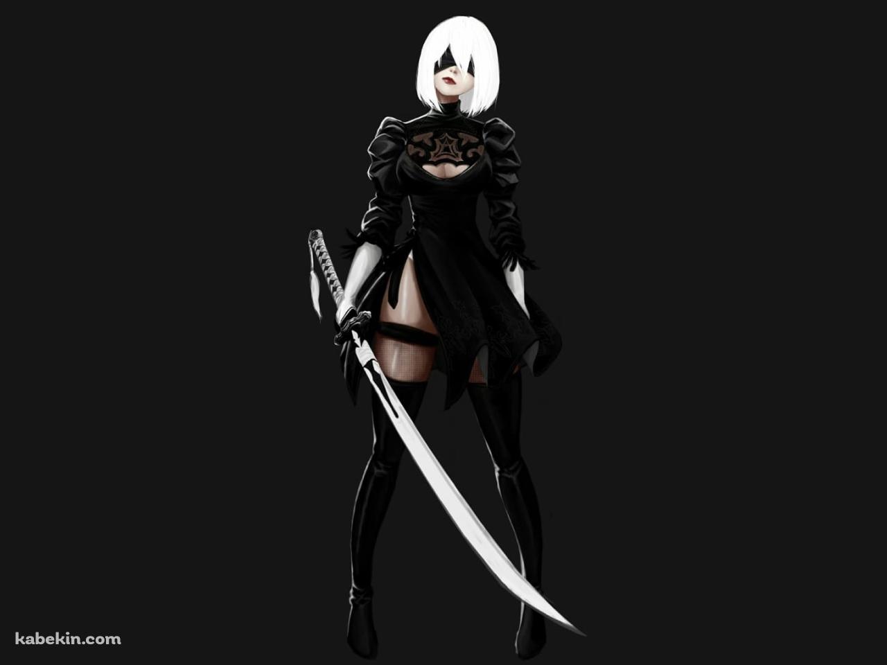 2B / ニーア・オートマタ / ファンアートの壁紙(1280px x 960px) 高画質 PC・デスクトップ用