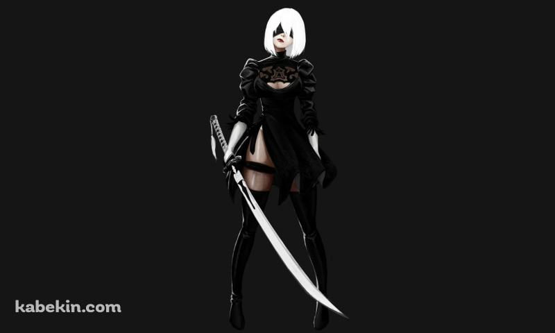 2B / ニーア・オートマタ / ファンアートの壁紙(800px x 480px) 高画質 PC・デスクトップ用