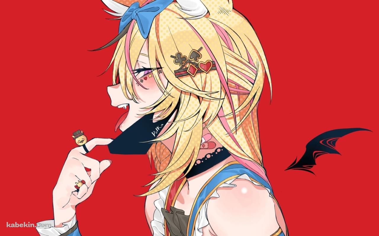 かわいい尾丸ポルカ / ファンアート / バーチャルYouTuber / ホロライブの壁紙(1280px x 800px) 高画質 PC・デスクトップ用