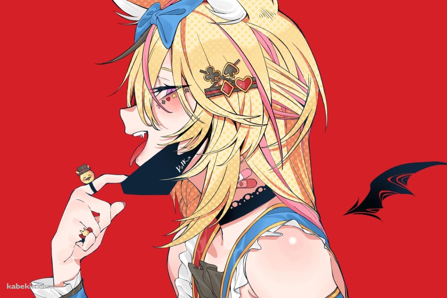 かわいい尾丸ポルカ / ファンアート / バーチャルYouTuber / ホロライブの壁紙(1440px x 960px) 高画質 PC・デスクトップ用