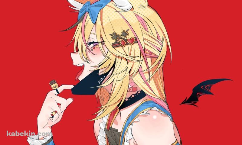 かわいい尾丸ポルカ / ファンアート / バーチャルYouTuber / ホロライブの壁紙(800px x 480px) 高画質 PC・デスクトップ用