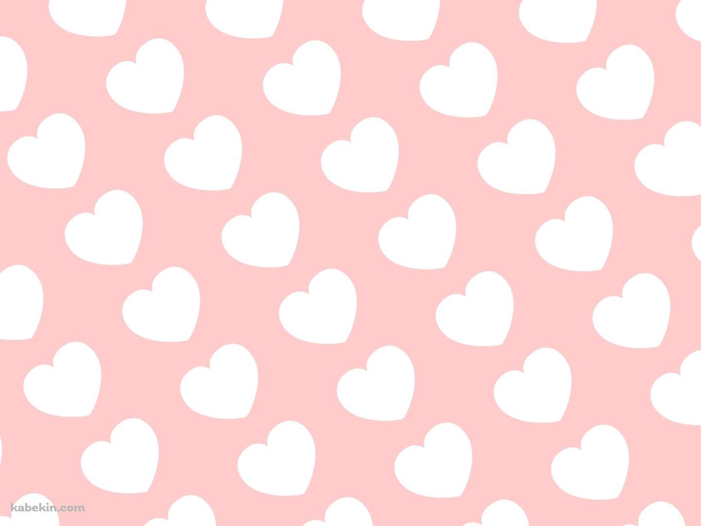 かわいいピンクのハート模様の壁紙(1440px x 1080px) 高画質 PC・デスクトップ用