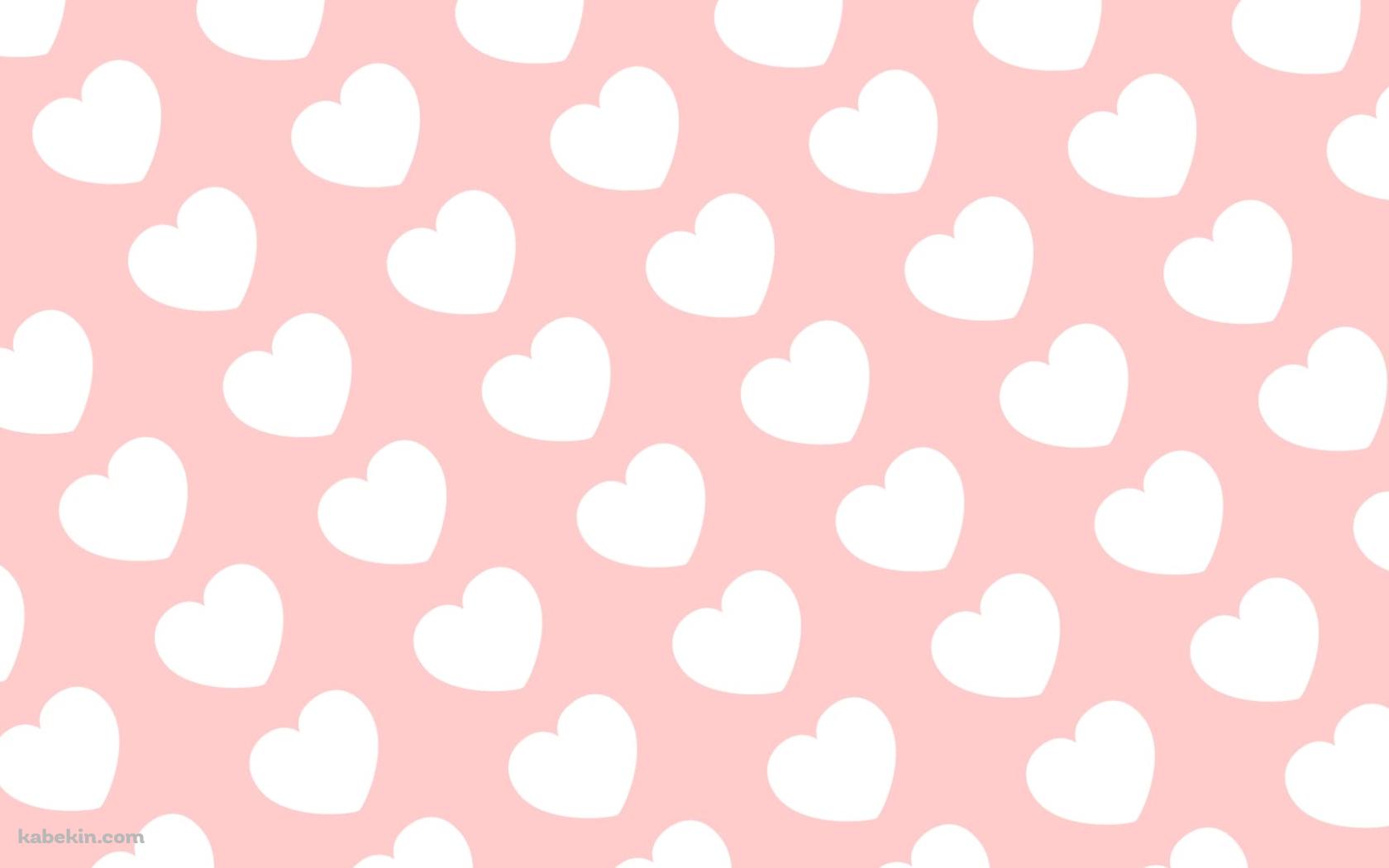 かわいいピンクのハート模様の壁紙(1680px x 1050px) 高画質 PC・デスクトップ用